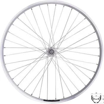 Komponent pro jízdní kolo Zadní kolo FORCE Prime (průměr 559mm, pevný náboj) - Stříbrná, 559x21