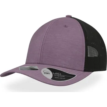 Pracovní přilba Atlantis Headwear Kšiltovka Whippy, 6 panelová, síťovaná COT337010m8699-purple mela UNI Melír purpurová
