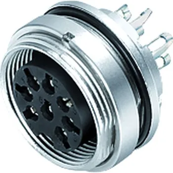 Elektrická zásuvka Binder 09 0116 89 05 Konektor M16 pro montáž na panel, kontakty: 5 (05-a), nestíněný, pájený, IP67, UL, upevněný zepředu