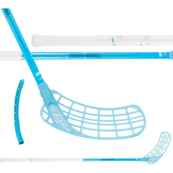 Florbalová hůl ZONE Stick Zuper Air Ultralight 27 Double Blue 100 cm R - 100 (111) cm/Pravá ruka dole