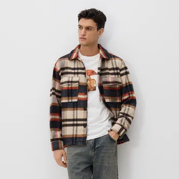 Pánské oblečení Reserved - Tričko regular s potiskem - krémová - 489EX-01X - 489EX-01X-XXL