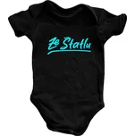 Kojenecké body - Ze Štatlu modrý potisk Černá 62