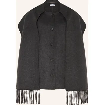 Dámský kabát Mrs & Hugs Dámský Vlněný Kabát, tmavě šedá, 42