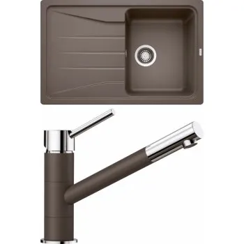Granitový dřez Blanco Set 08-C 25 Sona 45 S Kávová + Kano Kávová