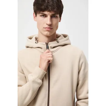 Pánská mikina Mikina Medicine pánská, béžová barva, s kapucí, hladká RW25-BLM050 08X, vel. L