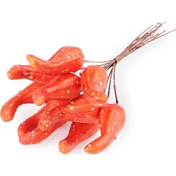 Umělé dýně na drátku - oranžová