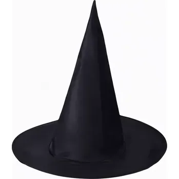 Party dekorace Čarodějnický klobouk na Halloween – klasická špičatá čepice