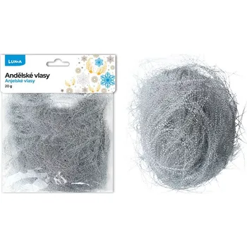 Hračka pro nejmenší Majjam Andělské vlasy stříbrné 20g