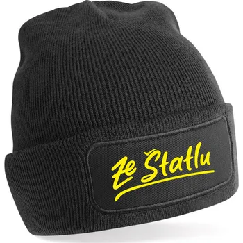 Čepice Kulich - Ze Štatlu žlutý potisk Černá UNI