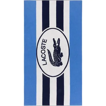 Ručník Bavlněný plážový ručník Lacoste L BADGE Marine 90 x 160 cm 1055650 modrá 55X, vel. ONE SIZE