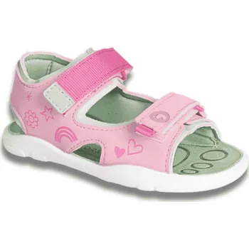 Dívčí sandály RICOSTA Daisy barefoot letní dívčí sandálky, Mallow, Avocado Velikost: 31