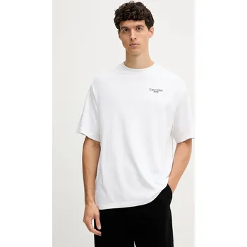 Bavlněné tričko Calvin Klein Jeans LV04RD825G bílá 00X, vel. XS