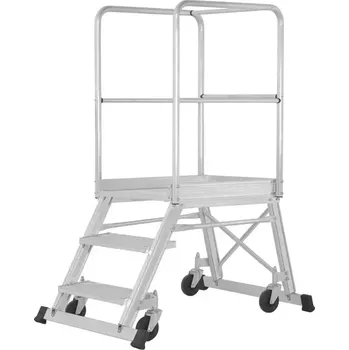 Schůdek Pojízdná hliníková plošina HYMER 3 nášlapy