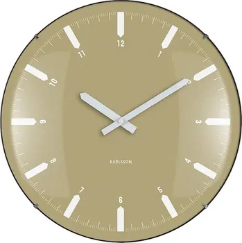 Hodiny Nástěnné hodiny Karlsson Realista 35 x 4,5 cm zelená barva KA6086GR 81X