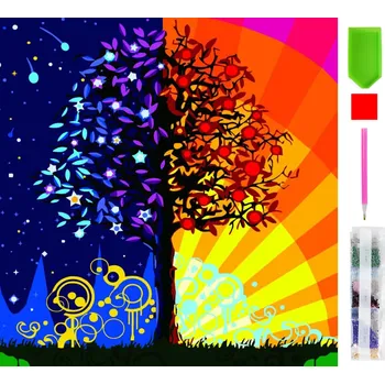 Real Home Diamantové vyšívání - vzor stromu 5D 33