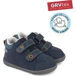 Garvalín Zateplené barefoot Serraje Laminado Azul marino s membránou Velikost: 25