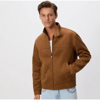 Dámský kabát Reserved - Bunda z umělého semiše - hnědá - 919EF-88X - 919EF-88X-M