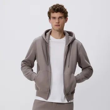 Pánská mikina Reserved - Mikina s kapucí - středně šedá - 6927H-85X - 6927H-85X-XL