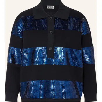 Dámská košile Essentiel Antwerp Dámský Pletený Kabátek S Flitry, černá /...