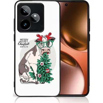 Vánoční dekorace VSECHNONAMOBIL 121870 MY ART Kryt s vánočním designem Realme GT 7 5G MERRY CHRISTMAS (074)