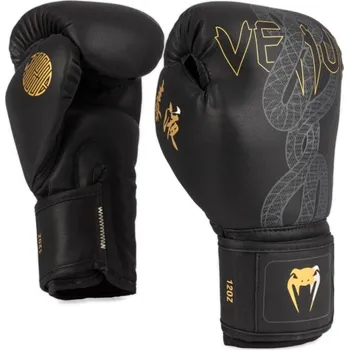 Boxerské rukavice Boxerské rukavice Venum Serpenti - černo/stříbrno/zlaté - VENUM-05755-109 Velikosti: 14 oz