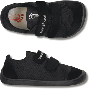 Chlapecká obuv Bar3foot celoroční chlapecké tenisky, Elf Denver vegan 3F, BLACK, 3BE29/1 Velikost: 25