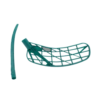 Florbalová čepel OXDOG Highlight Carbon MBC Turquoise/Silver R - Pravá ruka dole/Tyrkysová/středně tvrdá - MB (PP)