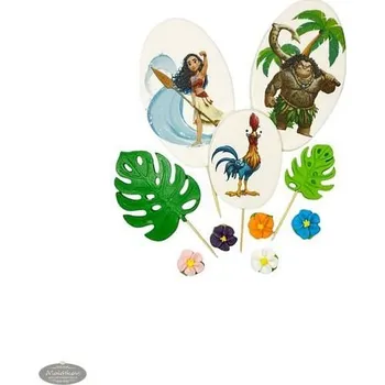 Jedlá dekorace na dort K-Decor Cukrová dekorace na dort – Viana (sada zápichů)