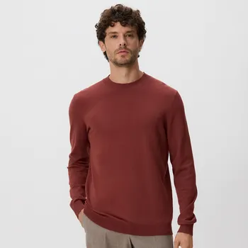 Pánský svetr Reserved - Svetr s vysokým podílem viskózy - ostře červená - 040FR-29X - 040FR-29X-L