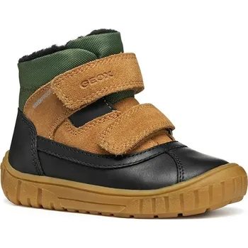 Dívčí zimní obuv Dětské kožené zimní boty Geox OMAR hnědá barva, B462DC.04322 B462DC.04322.20.23 82X, EUR 20