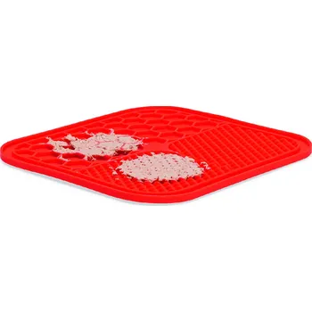 lízací podložka KARLIE Lízací podložka 20x20cm červená