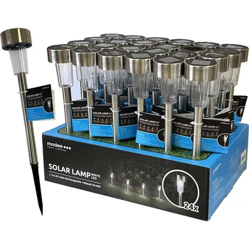 Stojací lampa Modee solární lampa nerez (ML-GS001)