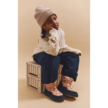 Dívčí svetr Dětský svetr s příměsí vlny Liewood Callio Knit Jumper LW20307.9BYA béžová 08X, vel. 122-128