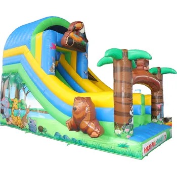 Skákací hrad Nafukovací skluzavka | Jungle - Afrika | CZ Certifikace | Profi provedení |