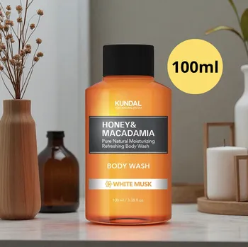 Sprchový gel Kundal Honey&Macadamia Body Wash - Jemný sprchový gel s medem s vůní WHITE MUSK - 100 ml