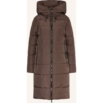 khujo dámský prošívaný kabát jilias5 tmavě hnědá 40