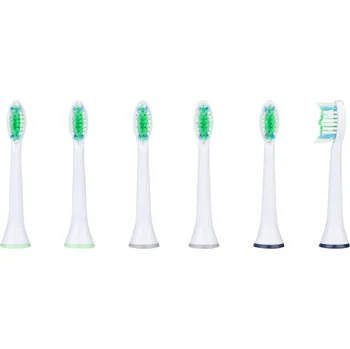 Náhradní hlavice k elektrickému kartáčku nevadent Náhradní hlavice pro sonické zubní kartáčky, 6 kusů