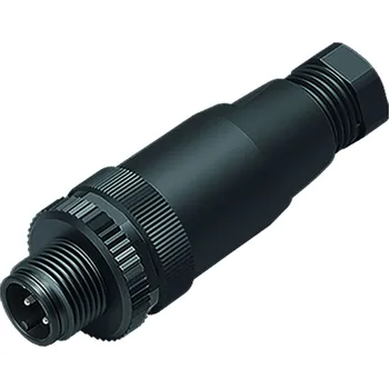 Binder 99 0437 43 05 Kabelový konektor M12 samec, kontakty: 5, 4,0-6,0 mm, nestíněný, šroubovací svorka, IP67, UL