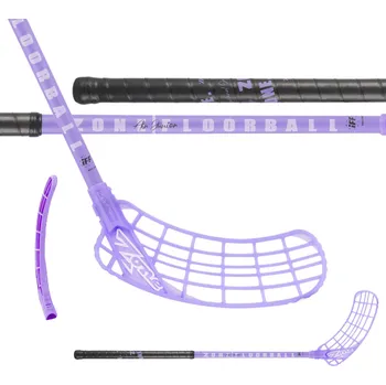 Florbalová hůl ZONE Stick Zuper Air JR 35 Black/Purple (TS) 70 cm L - 70 (81) cm/Levá ruka dole