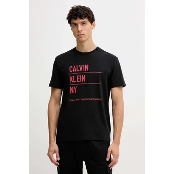 Pánské tričko Bavlněné tričko Calvin Klein Jeans LV04RD818G černá 99X, vel. M