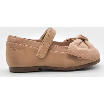 Dámské baleríny Dětské kožené baleríny Mayoral hnědá barva, 42555 42555.21B.Baby.9BYA 84X, EUR 25