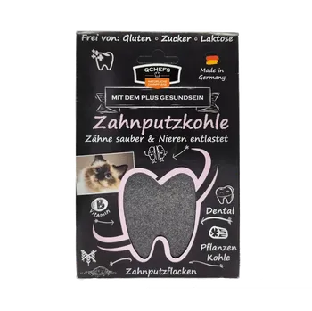 Krmivo pro koně Vločky na čištění zubů s aktivním uhlím pro kočky, Sáček 70g