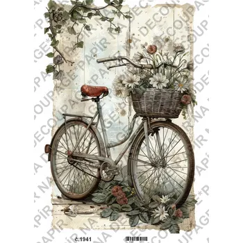 Umělecký papír Rýžový a soft papír na decoupage - Vintage příroda - KB01941 Materiál: Soft, Rozměr: A4