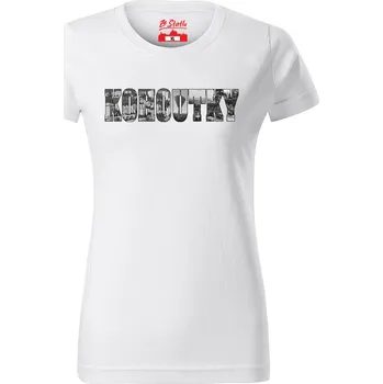 Dámské tričko Dámské tričko - Kohoutky Bílá S