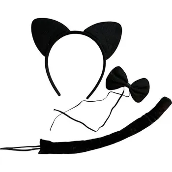 Karnevalový kostým Cd Dětský set na karneval Kočička 3ks