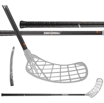 Florbalová hůl ZONE Stick Harder Airlight Skeleton 28 Silver 100 cm L - 100 (111) cm/Levá ruka dole