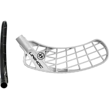 Florbalová čepel UNIHOC Iconic medium PE silver L - Levá ruka dole/Stříbrná/středně tvrdá - medium (PE)