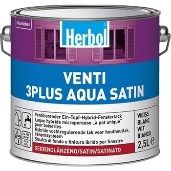 barva a nátěr na dřevo Venti 3 Plus Aqua Satin 0,75l Herbol