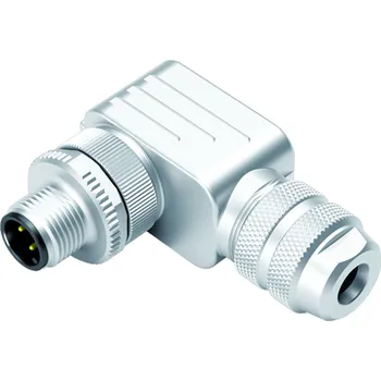 Binder 99 1429 822 04 Úhlový konektor M12, kontakty: 4, 6,0-8,0 mm, stínitelný, šroubovací svorka, IP67, UL