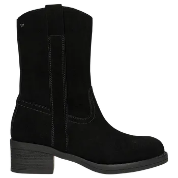 Dámské polobotky Černé Dámské Kotníčkové Boty Na Zip Wojas 5529861 38